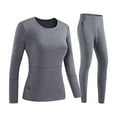 thumbnail image 4 of BLTIBY Heated Thermal Underwear Set for Women Winter Outdoor Sports Underwear with 12 Heating Zones Electric Heated Sleepwear Sets Gray 5XL, 4 of 5