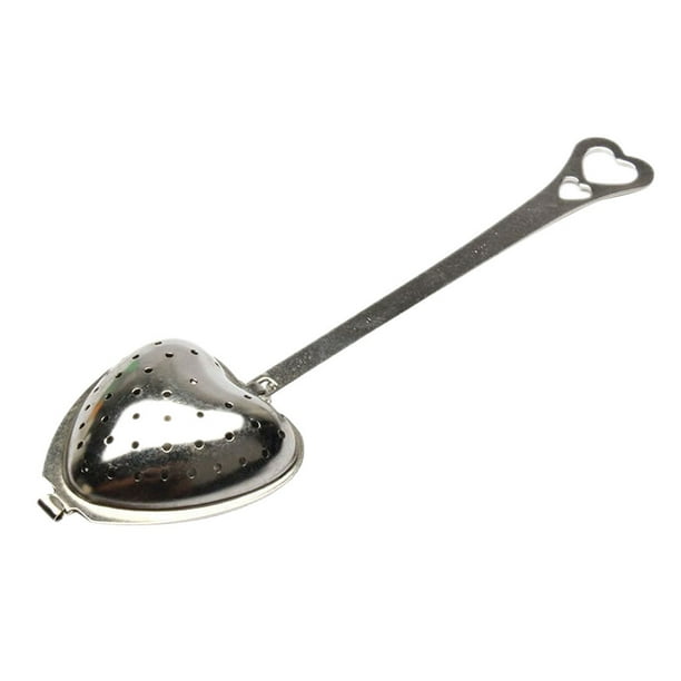 Yuarrent Infusor de té, colador de cuchara estable ligero con mango más pronunciado, revestimiento de protección ambiental para especias, Teteras
