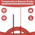thumbnail image 4 of 2 Wire PT1000 Temperature Sensor Thermistor Silicone Gel Coated 1.5Meters Probe 45mm x 5mm -50-180, 4 of 5