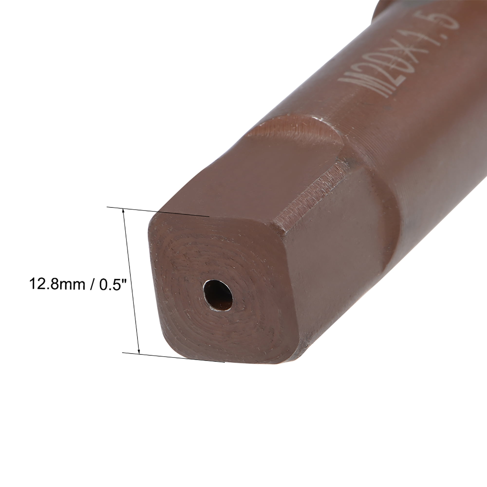 Metric Hand Tap M20 Thread 1.5 Pitch 4 Straight Flutes H2 Alloy Tool Steel 1Pair 