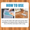 thumbnail image 5 of Floor Cleaning Tablets, Hard Floor Stain Remover, Floor Polishing Brightening Sheets, Deodorizing Cleaning Tabs, Lemon Herb Scent Deep Cleaner for Wood Tile Laminate Vinyl Household Floor Maintenance, 5 of 7