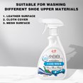 thumbnail image 6 of Shoe Cleaner Kit For White Shoes, Sneakers, Leather Shoes, Suede, Tennis shoe cleaner White Shoes Spray Clean Portable Leave-in Foam Dry Cleaner Small White White Stain Removal Yellow Small 350ml, 6 of 9