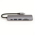 thumbnail image 2 of Sidaley 6 en 1 USB C Hub Cables Conector Herramienta Accesorio de conexión Multi Ranura Splitter Equipo Computadora Lector de tarjetas Relojes inteligentes, 2 of 6