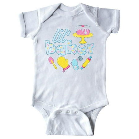 

Inktastic Lil Baker Icing and Cake Gift Baby Boy or Baby Girl Bodysuit