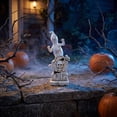 thumbnail image 3 of Halloween Spooky Ghost Skeleton Figurine, White-c Resin Ghost Statue with Seated Skeleton Ghost Skull, Mini Ghost Decor for Halloween Decorations, Indoor Tabletop Home Decor, 3 of 6