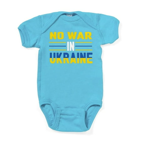 

CafePress - No War In Ukraine People Support America Body Suit - Cute Infant Bodysuit Baby Romper - Size Newborn - 24 Months