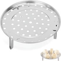 ACDANC 10in Steamer Rack,Stainless Steel Canning Rack Cooking Food Vegetable Steaming Tray Steam Basket for Pressure Cooker Stainless Pots Wok