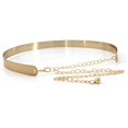 thumbnail image 4 of Ceinture de Taille pour Femmes en Métal 3 Pcs Couleur Unie Ceinture Tout-Aller Ceinture à Cordon, 4 of 10