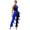 Royal Blue, variant on Womens 70s 80s Disco Dance Jumpsuit Sequin Fringe Rompers Fancy Dress Jazz Latin Dancewear Purple M