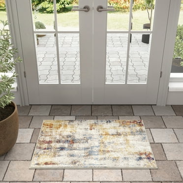 Chelsea Contemporary Abstract 2' x 3' Multicolor Polypropylene Indoor Area Rug, 2' x 3'