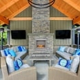 thumbnail image 4 of Duluth Forge Ventless Stainless Outdoor Gas Fireplace Insert with Reflective Crystal Glass Media - 24,000 BTU, Manual Control - Model# DF450SS-G, 4 of 4