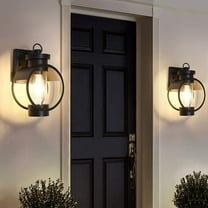 Maxax Wall Lantern 2-Pack Outdoor Indoor Wall Sconce Fixture with E26 Base Socket