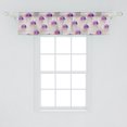 thumbnail image 2 of Ambesonne Retro Window Valance, Geometric Mosaic Dots, 42" x 12", Purple Grey Pink, 2 of 3