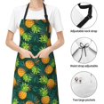 thumbnail image 6 of Picia Pineapples with Palm Leaves Waterproof Apron for Unisex Adult - Adjustable Bib Apron with Pockets, Ideal for Cooking, Gardening, Painting, and Household Chores, 6 of 9