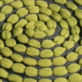thumbnail image 3 of Aaliyah Outdoor Handcrafted Modern Water-Resistant Fabric Cylinder Pouf Ottoman, Green, 3 of 8
