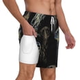 thumbnail image 3 of Gaeub Jellyfish Mens Swim Trunks Stretch Beach Shorts Quick Dry for Men Swim Shorts Swimwear with Pockets- XX-Large, 3 of 9