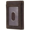 thumbnail image 2 of Travelambo Front Pocket Minimalist Leather, 02 crazy horse coffee, Size One Size, 2 of 3