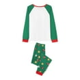 thumbnail image 3 of Inevnen Christmas Family Pajamas Matching Set, Tree Print Long Sleeve Top with Stars Print Pants, 3 of 6