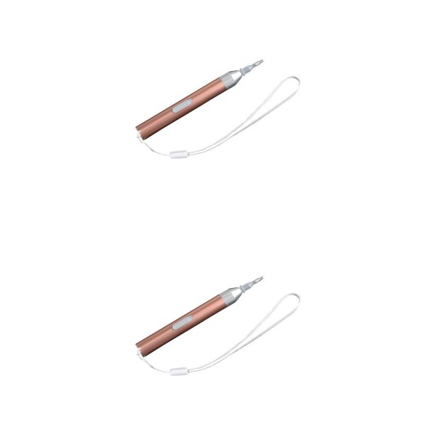 Billuyoard Bolígrafo eléctrico con 5 estilos de cabezales de bolígrafo y herramientas de pintura de iluminación recargables por USB para manualidades 2piezas Billuyoard CBP144516