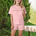thumbnail image 2 of newwalpole Girl's 2 Piece Outfits Cherry Bow Graphic Tee Shirt and Shorts Set Cute Summer Outfits Pink for Size 5-6 Years, 2 of 4