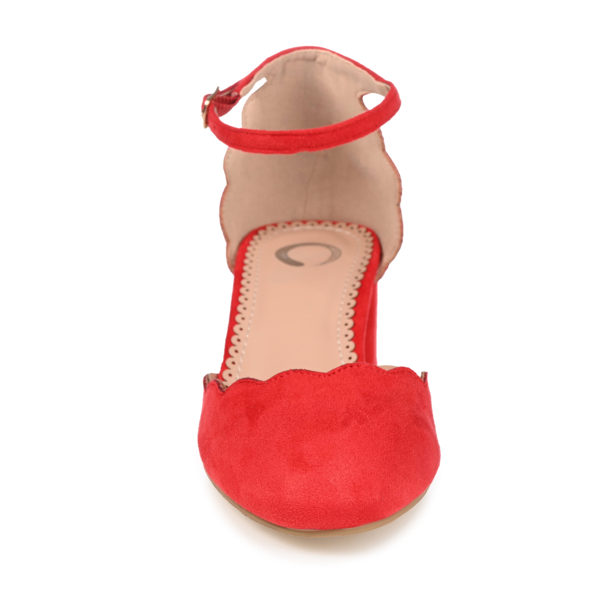 Journee Womens Edna Round Toe Low Block Heel Pumps, Widths Available