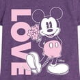 thumbnail image 3 of Disney - Mickey Love - Toddler & Youth Girls Short Sleeve Graphic T-Shirt, 3 of 5