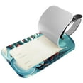 thumbnail image 2 of Square 2Pack PU Leather Christmas Snowman Cruise Luggage Tag with Privacy Cover and Name ID Tag for Travel Handbags Backpacks Luggage Tags, 2 of 6