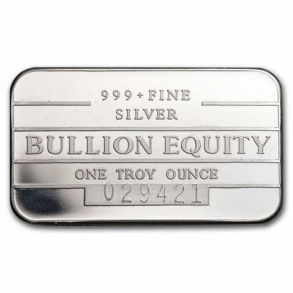 1 oz Silver Bar - Bullion Equity Canada