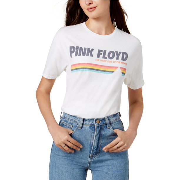 Camiseta gráfica Junk Food Pink Floyd para mujer, blanca, M/L