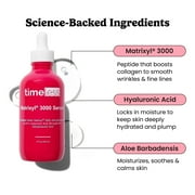 Timeless Skin Care Matrixyl 3000 Serum - Personal Care Face Serum Supports Hydration - with Hyaluronic Acid - Fragrance-Free - for Skin Care - 4 fl oz