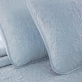 thumbnail image 4 of Chezmoi Collection Luca 3-Piece Oversized Bedspread Set, Queen Size, Silver Gray, Summer Quilt Lightweight Microfiber Bedspread 100 x 106, Floral Medallion Pattern Coverlet for All Season, 4 of 9