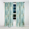 thumbnail image 2 of Designart "Striped Pattern Evoking Zen Tranquility I" Striped Blackout Room Darkening Curtain Panel, 2 of 4