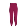 thumbnail image 5 of Inleife Womens Summer Pants 2025 Trendy, Casual Elastic Waist Women New Fashion Solid Pocket Pants Full Length Pants, 5 of 5