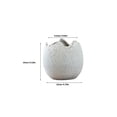 thumbnail image 3 of Jierger Rough Pottery Ceramic Succulent Planter, Breathable Eggshell Shaped Ceramic Pot, Simple Personality Planter for Succulent Old Pile Plants Home Garden Tabletop Decor, 3 of 7
