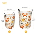 thumbnail image 2 of Lsque Flower Fox pattern Laundry Hamper Basket, Tall Woven Rope Hamper Basket for Clothes, Lightweight Storage Basket, Collapsible Waterproof-Medium, 2 of 8