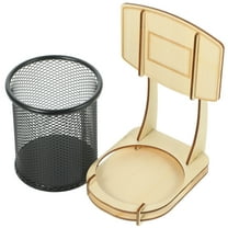 1Set Wood Pencil Holder Modern Desk Accessories for Office Supplies Home Decor Craftsmanship 9x11.6x17.5in