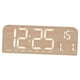 thumbnail image 1 of Reloj digital LED de escritorio, minimalista, elegante, para decoración de mesa, día de la semana. Marrón, 1 of 9