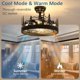 thumbnail image 5 of Ventilador de techo con luz Merexcint Farmhouse Rustic Black, 5 of 8