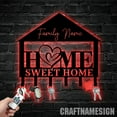 thumbnail image 3 of Craftnamesign Custom Family Name Metal Key Holder, Home Sweet Home Decor Key Holder, Key Hanger, 3 of 5