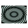 thumbnail image 2 of Spires Cutting Board, Minimalist Hypnotic Vortex Curve in a Twisted Geometric Progression Themed Print, Decorative Tempered Glass Cutting and Serving Board, Large Size, Black White, by Ambesonne, 2 of 5