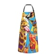 thumbnail image 2 of Naloa Colorful Giraffes with Drinks Apron Kitchen Aprons with Pockets for Women Men Chef, 2 of 8