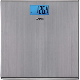 Taylor Precision Products Analog Scales for Body Weight 330LB Capacity Easy  to Read Large 4.25 Dial Black Vinyl Mat Platform 10.3 x 10.6 Inches Black
