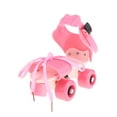 thumbnail image 1 of Esquirla Patins à Roulettes pour Enfants, Chaussures de Patinage à Double Rangée, Espadrilles à Roulettes Réglables, Rose, 1 of 8