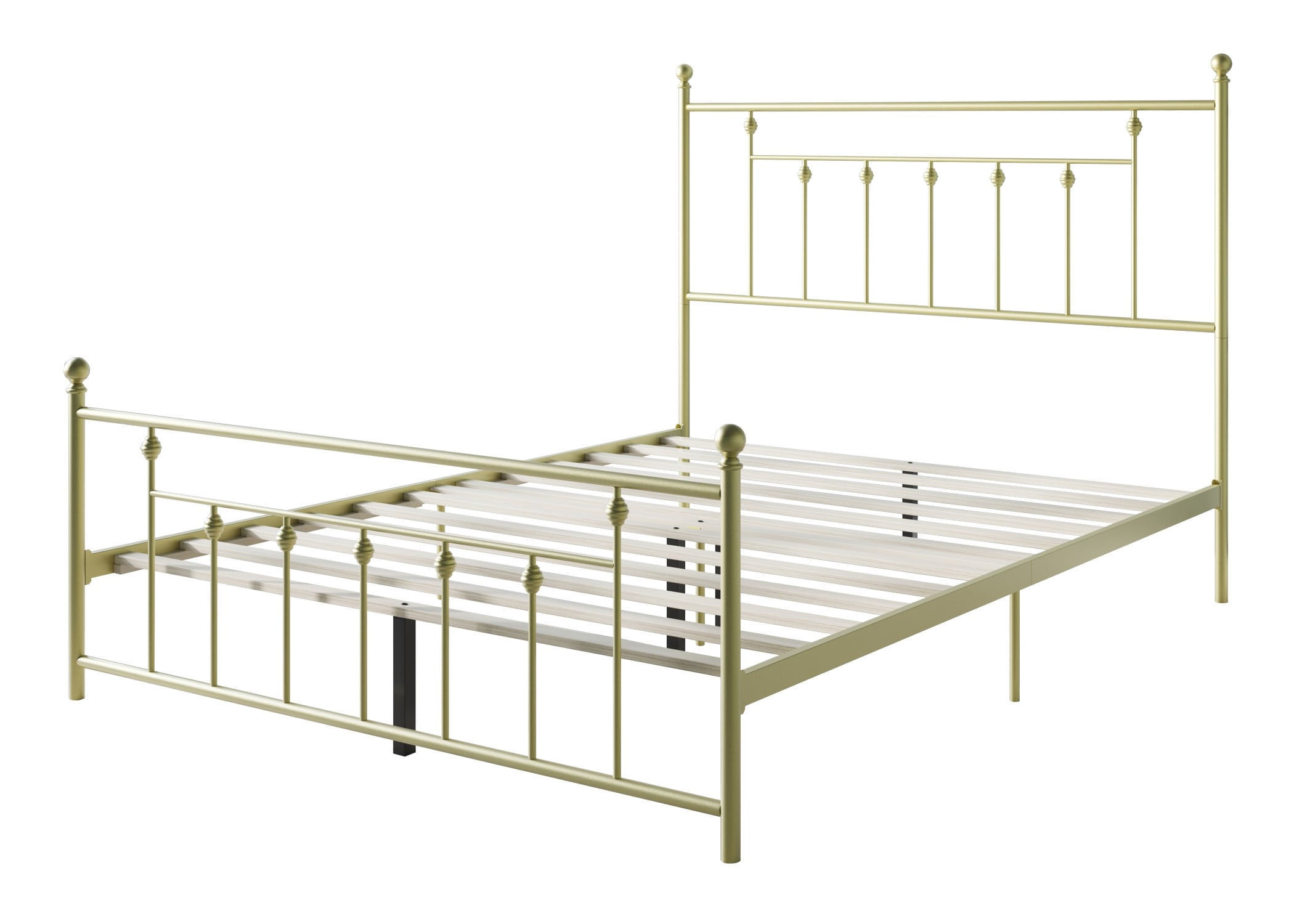 Home Design Melia Twin Platform Bed Frame, Gold