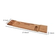 thumbnail image 3 of Graflsoa Premium Bamboo Bathtub Caddy Tray with Reading Rack & Wine Holder, 27.55 Inches, Non-Slip Silicon Grips, Multi-Functional Spa Accessories Organizer, 3 of 6