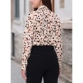 thumbnail image 2 of Weardear Blouses for Women, Long Sleeve Button Down Shirts Dressy Casual Print Tops, 2 of 5