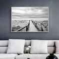 thumbnail image 3 of wall26 Floating Framed Canvas Wall Art for Living Room, Bedroom Black and White Bridge Canvas Prints for Home Decoration Ready to Hang - 16x24 inches, 3 of 4