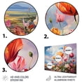 thumbnail image 3 of Designart "Denmark Multicolor Tulip landscapes I" Floral Metal Art Living Room, 3 of 5