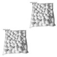 thumbnail image 3 of Matsuzay 50 piezas de huevos falsos de Pascua, decoración de de fiesta de plástico, bricolaje, arte artesanal, regalos, blanco con Blanco sin cuerda 2piezas, 3 of 6
