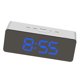 thumbnail image 4 of Reloj despertador digital LED Temperatura Escritorio Espejo de maquillaje Arte Snooze Reloj Dormitorio Decoración de oficina, Rectángulo seitruly HA3237-03B, 4 of 6